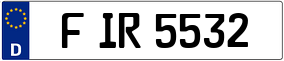 Trailer License Plate